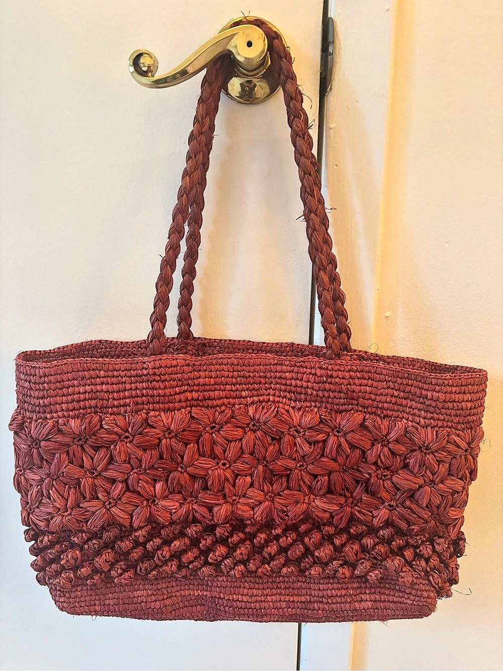Square Bag - Rouje - Raffia - Red - Picture 2 of 2